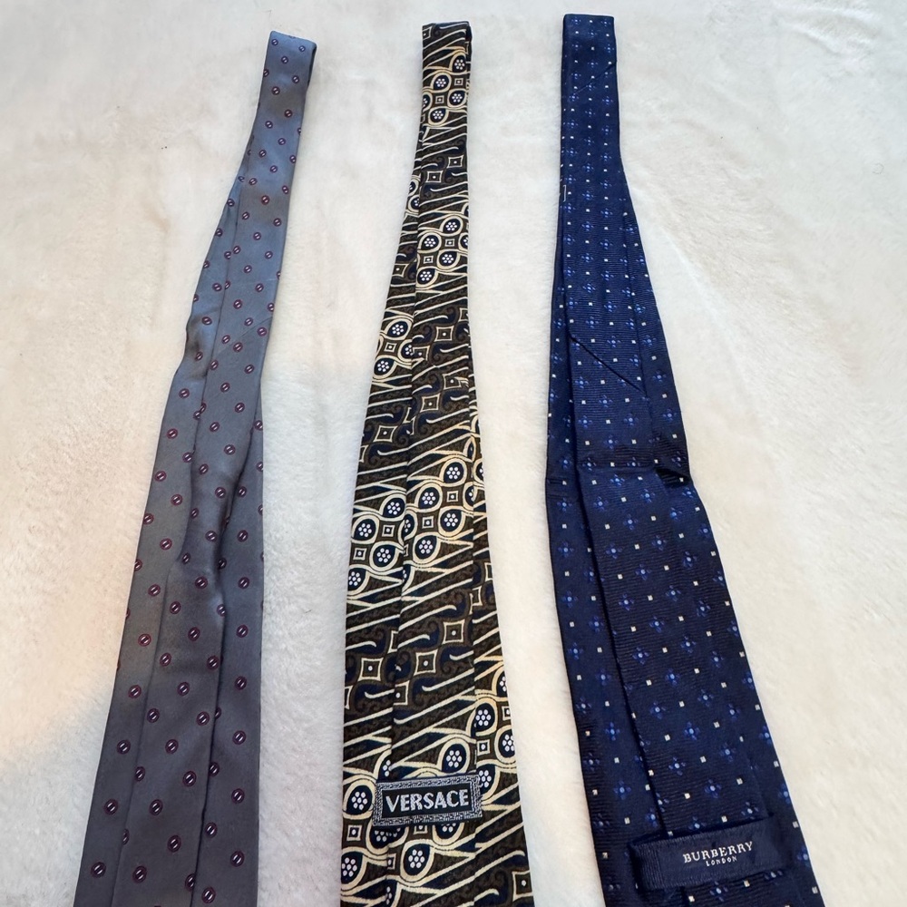 Versace, Christian Dior and Burberry bundle Geometric Tie - Picture 3 of 14